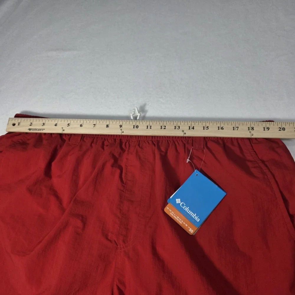 NEW Columbia Backcast II Lined Water Trunks Mens‎ Size XXL Red Inseam 6